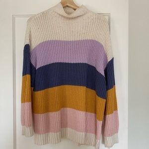 American Eagle Oversized Color-block Sweater